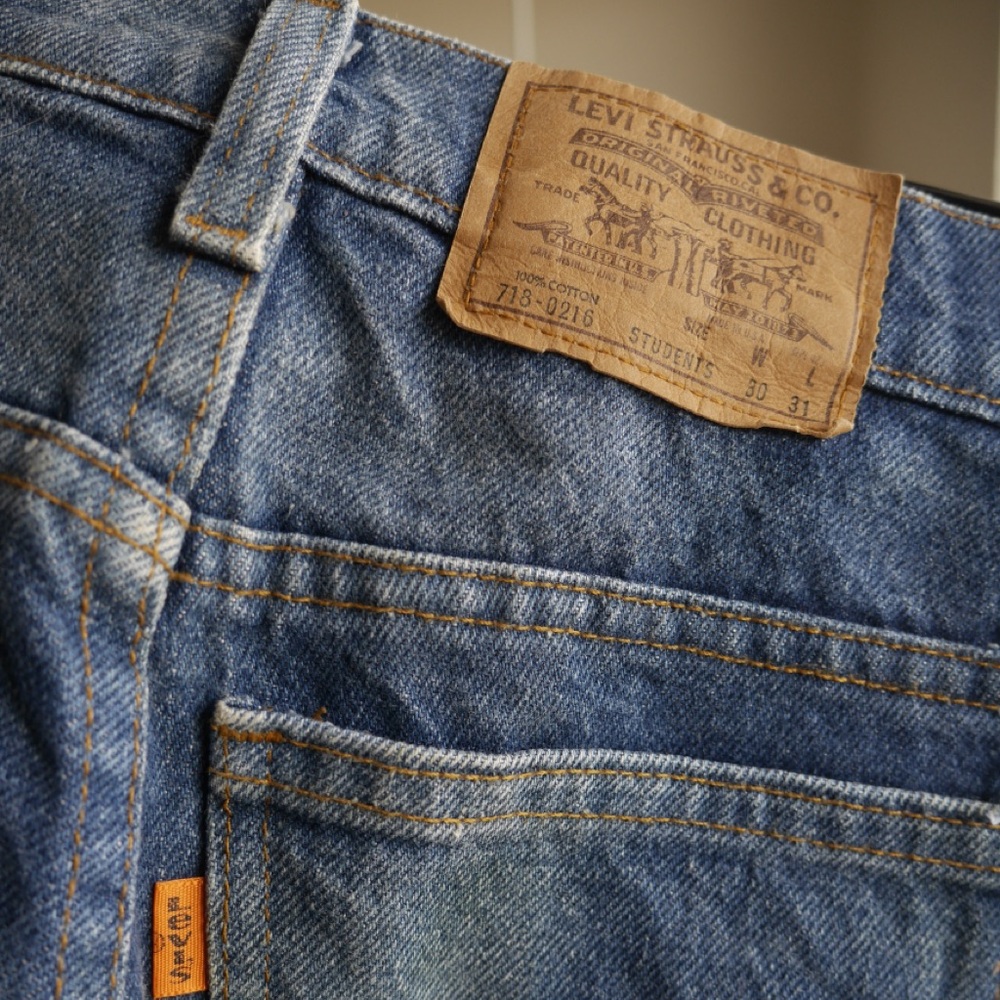Levi’s orange tab vintage 70s jeans, size 30/31. Rare and collectible.